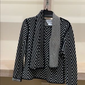 Carlisle silk/cashmere sweater and scarf set